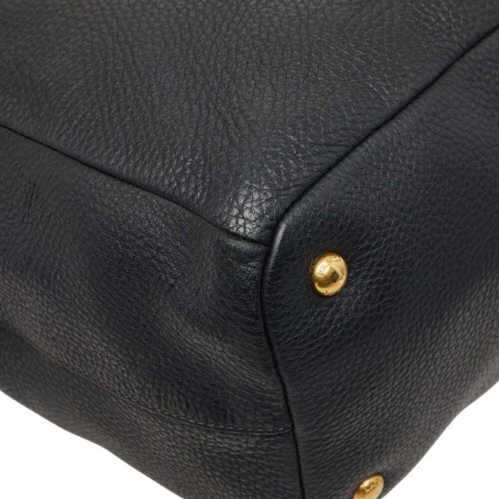 PRADA Black Leather Shoulder Bag - Picture 5 of 13